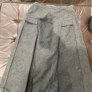 Vintage gray Wool skirt